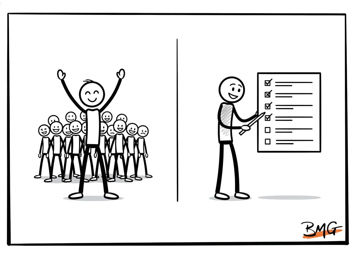 Lead People, Manage Things